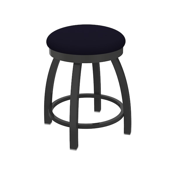 18" Swivel Vanity Stool, Pewter Finish, Canter Twilight Seat